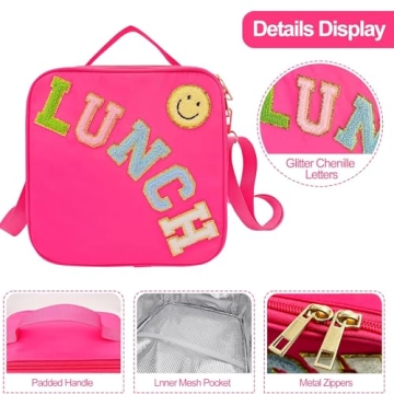Stylish Insulated Lunch Bag for School and Travel