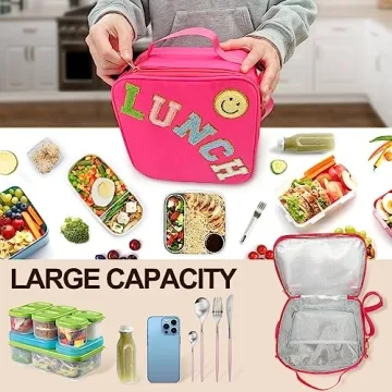 Stylish Insulated Lunch Bag for School and Travel