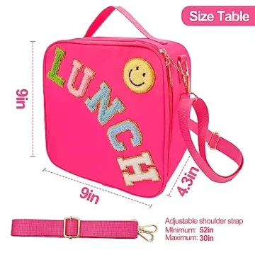 Stylish Insulated Lunch Bag for School and Travel