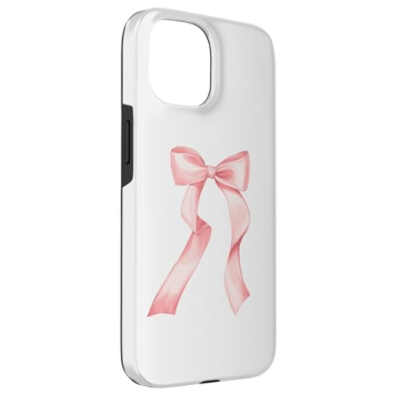 Stylish iPhone 15 Pink Bow Baby Case for Protection