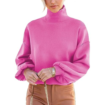 ARTFREE Long Sleeve Tops for Women Warm Sweaters for Teen Girls Casual Winter Pullover Sweater