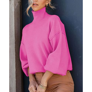 ARTFREE Long Sleeve Tops for Women Warm Sweaters for Teen Girls Casual Winter Pullover Sweater