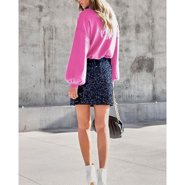 ARTFREE Long Sleeve Tops for Women Warm Sweaters for Teen Girls Casual Winter Pullover Sweater