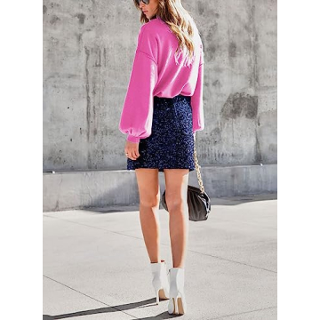 ARTFREE Long Sleeve Tops for Women Warm Sweaters for Teen Girls Casual Winter Pullover Sweater