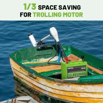 Lightweight CHITOLI 12V 100Ah LiFePO4 Battery