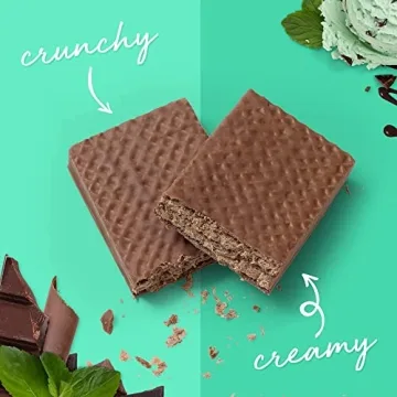 Power Crunch Protein Wafer Bars with Great Taste Chocolate Mint 12 Count