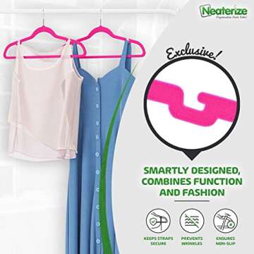 Velvet Hangers 20 Pack Pink – Heavy Duty Velvet Clothes Hangers - Non Slip Felt Coat and Suit Hangers for Closet - Lightweight Thin Space Saving Ganchos para Colgar Ropa