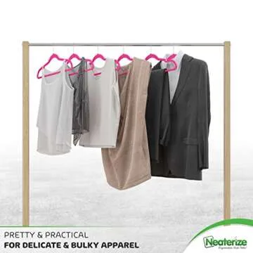 Velvet Hangers 20 Pack Pink – Heavy Duty Velvet Clothes Hangers - Non Slip Felt Coat and Suit Hangers for Closet - Lightweight Thin Space Saving Ganchos para Colgar Ropa