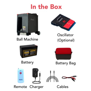 Nisplay Portable Tennis Ball Machine with Dual Motor