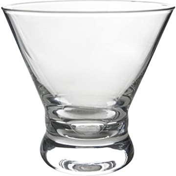 DEAYOU Stemless Martini Glasses Set - 8 Pack 8oz Drinkware
