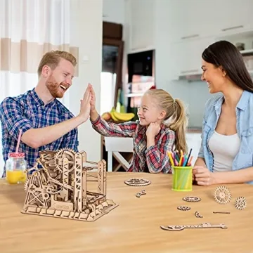 ROKR 3D Wooden Marble Run Puzzle DIY Craft Kit for All Ages