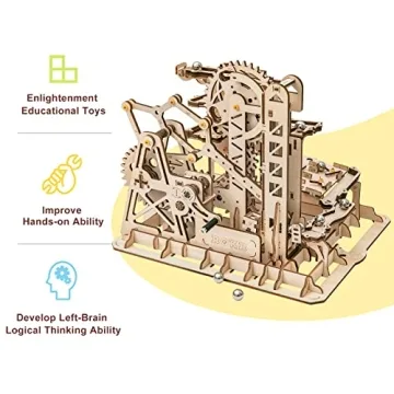 ROKR 3D Wooden Marble Run Puzzle DIY Craft Kit for All Ages