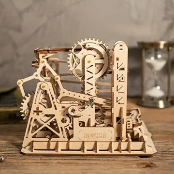 ROKR 3D Wooden Marble Run Puzzle DIY Craft Kit for All Ages