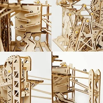 ROKR 3D Wooden Marble Run Puzzle DIY Craft Kit for All Ages