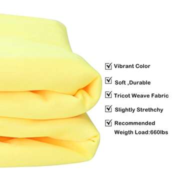 F.Life Aerial Yoga Hammock 5.5 yards Premium Aerial Silk Fabric Yoga Swing for Antigravity Yoga Inversion Include Daisy Chain,Carabiner and Pose Guide