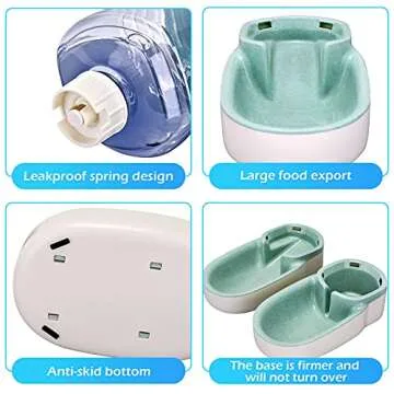 Kacoomi Automatic Dog Cat Feeder and Water Dispenser