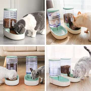 Kacoomi Automatic Dog Cat Feeder and Water Dispenser