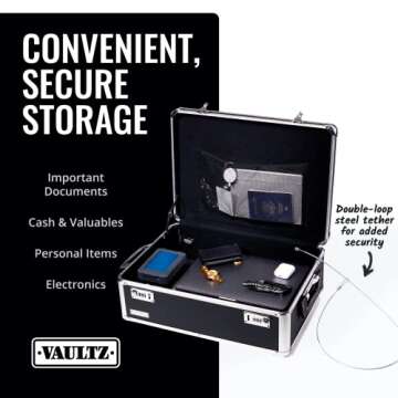 Vaultz Storage Lock Box - Secure Storage with Combination Lock - Ideal for Personal Items