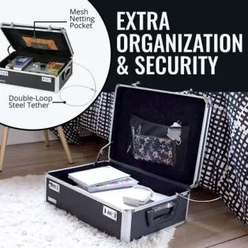 Vaultz Lockable Storage Box for Secure Item Storage