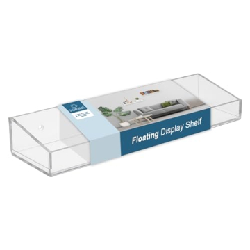 Sorbus Acrylic Bathroom Shelves 2 Pack Transparent Floating