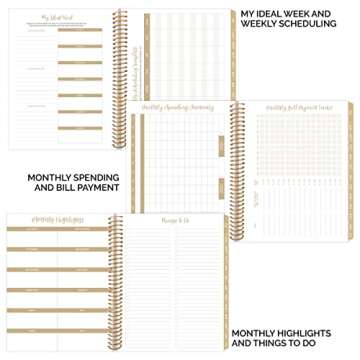 bloom daily planners 2022-2023 (8.5" x 11") Academic Year Day Planner (July 2022 - July 2023) - Weekly/Monthly Dated Agenda Organizer with Tabs - Lavender Daydream