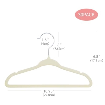 ManGotree Velvet Baby Hangers - Space Saving Non-Slip Design