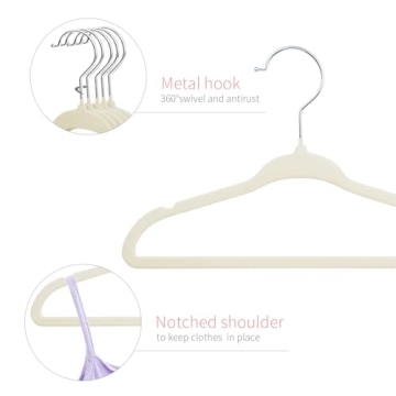 ManGotree Velvet Baby Hangers - Space Saving Non-Slip Design