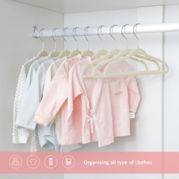ManGotree Velvet Baby Hangers - Space Saving Non-Slip Design