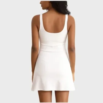 Women's Tennis Dress with Pockets and Built-in Shorts