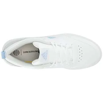 adidas Women's Park St Sneaker, White/White/Blue Dawn, 9