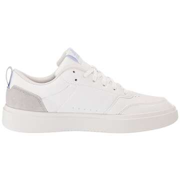 adidas Women's Park St Sneaker, White/White/Blue Dawn, 9