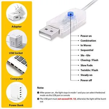 MESHA Christmas Curtain Lights for Bedroom, 9.8 X 9.8ft Warm Fairy Lights Indoor, 8 Modes String Lights with Remote, USB Twinkle Lights Outdoor Hanging Lights Indoor for Bedroom,Wedding,Party 300LED