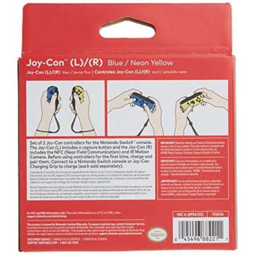 Nintendo Joy-Con Controller Set in Blue Neon Yellow