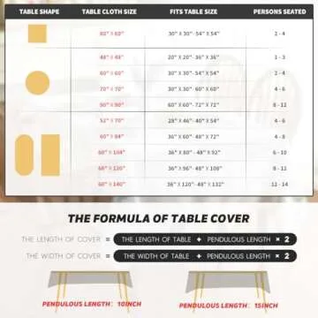 Horaldaily Fall Tablecloth - Vibrant Autumn Design