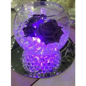 Zhiweikm Halloween Pumpkin Lights Decoration,LED Battery Flameless Tea Light, Submersible Tea Candle Waterproof Decorations Underwater Vase Light for Party and Wedding, 12 Pcs