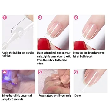 INENK Long Stiletto Nail Tips - 240PCS Gel Extensions