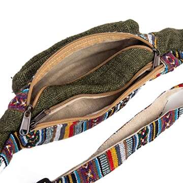 Sustainable Hemp Fanny Pack for Stylish Outdoor Adventures