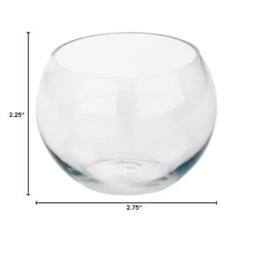 Restaurantware 4 Ounce Round Plastic Bowls 100 Disposable Sphere Cups - Premium Does Not Shatter Easily Clear Plastic Appetizer Bowls Versatile For Weddings Parties Or Birthdays