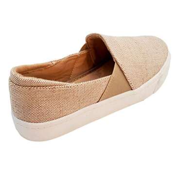 Soda Ridge Canvas Slip On Sneaker Womenâ€™s Size 7.5 Beige