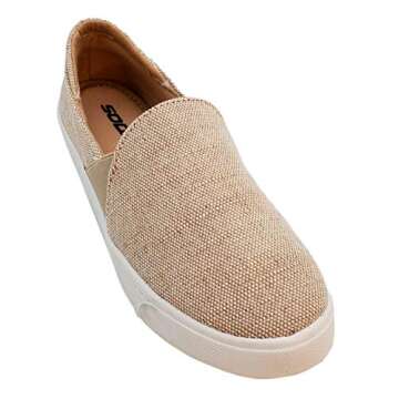 Soda Ridge Canvas Slip On Sneaker Womenâ€™s Size 7.5 Beige