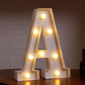 DyingSwan LED Light Up Letters for Creative Party Decor