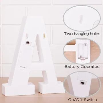 DyingSwan LED Light Up Letters for Creative Party Decor