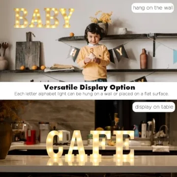 DyingSwan LED Light Up Letters for Creative Party Decor