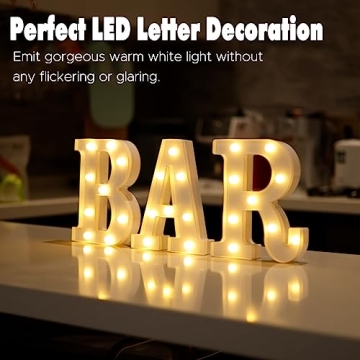 DyingSwan LED Light Up Letters for Creative Party Decor
