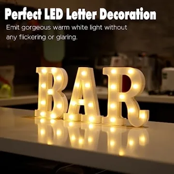 DyingSwan LED Light Up Letters for Creative Party Decor
