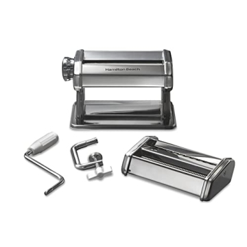 Hamilton Beach Pasta Maker: 7 Settings, 6” Sheets, Stainless Steel