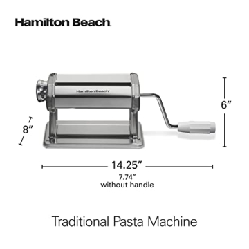 Hamilton Beach Pasta Maker 7 Settings Stainless Steel