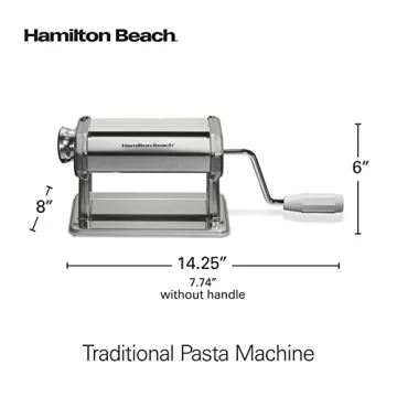 Hamilton Beach Pasta Maker 7 Settings Stainless Steel
