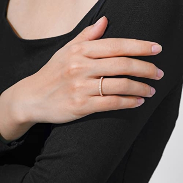 Amazon Essentials Gold-Plated Infinity Zirconia Eternity Ring