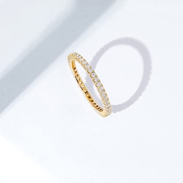 Amazon Essentials Gold-Plated Infinity Zirconia Eternity Ring